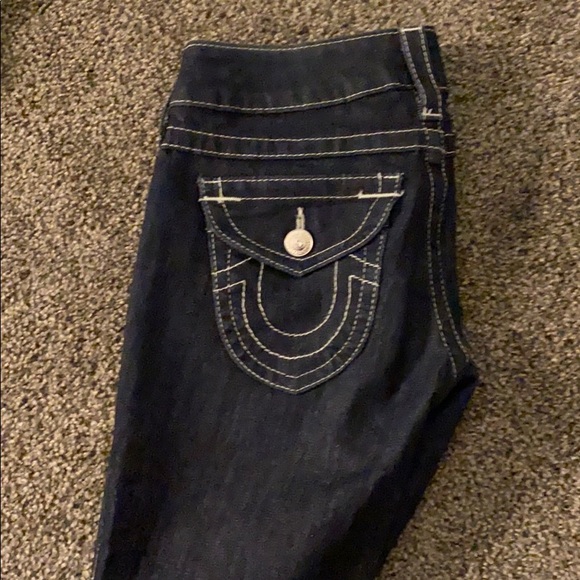 True religion dark bootleg jeans as 28 - Picture 1 of 3